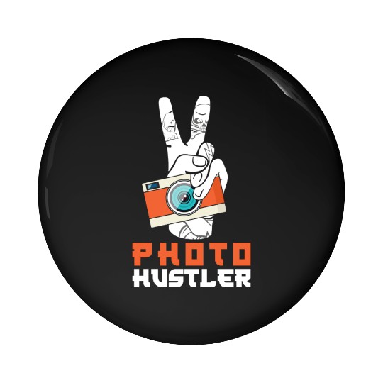 Photography Photographer Photo Hustler Pin Buttons