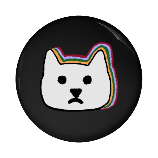 cat face Pin Buttons