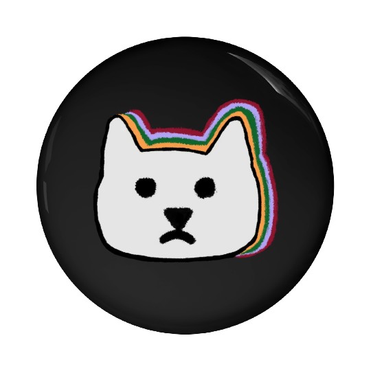 cat face Pin Buttons