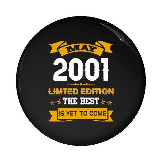 May 2001 Birthday Surprise Pin Buttons