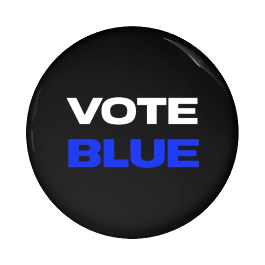 USA Election Vote Blue Minimalist Pin Buttons