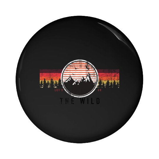 Take Me Into The Wild Trails Running Marathon Pin Buttons