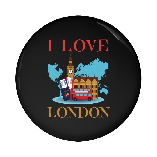 I Love London UK Travel more adventure Exploring Pin Buttons