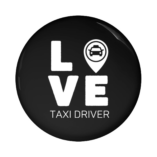Love Taxi Driver Pin Buttons