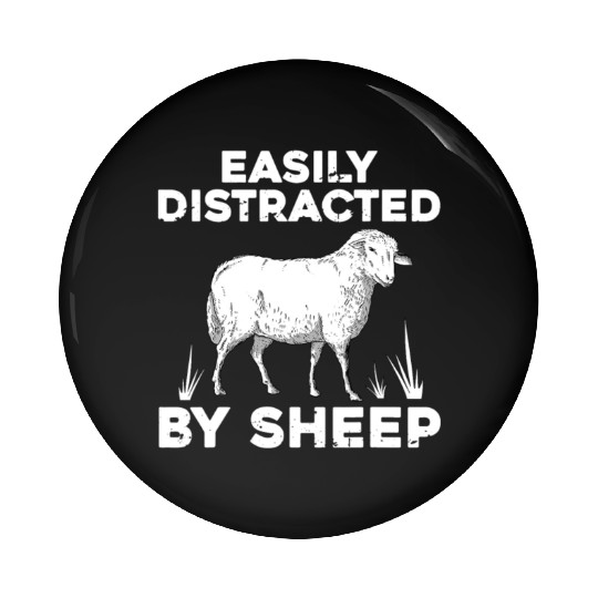 Cute Sheep For Men Women Lamb Farm Animal Farmer Pin Buttons