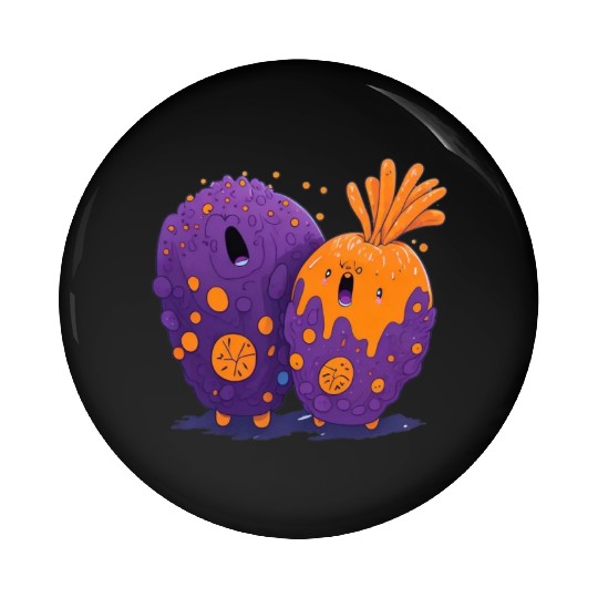 crazy carrot Pin Buttons