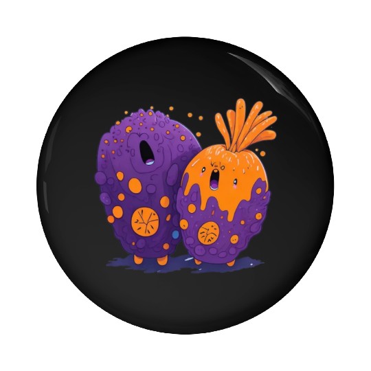 crazy carrot Pin Buttons