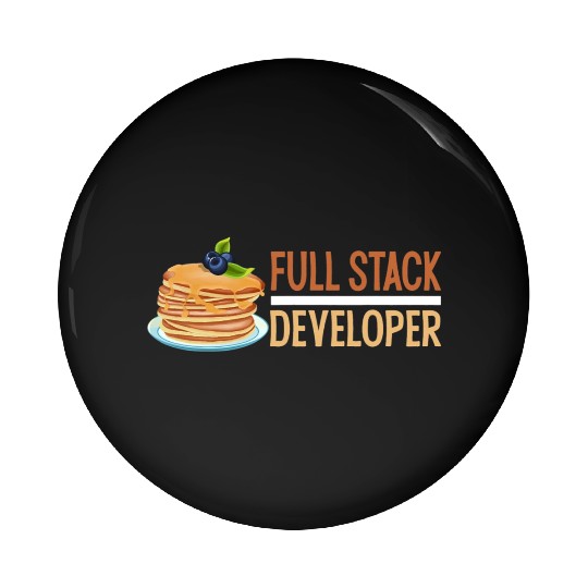 Computer Science Programmer Coder Funny Full Stack Pin Buttons
