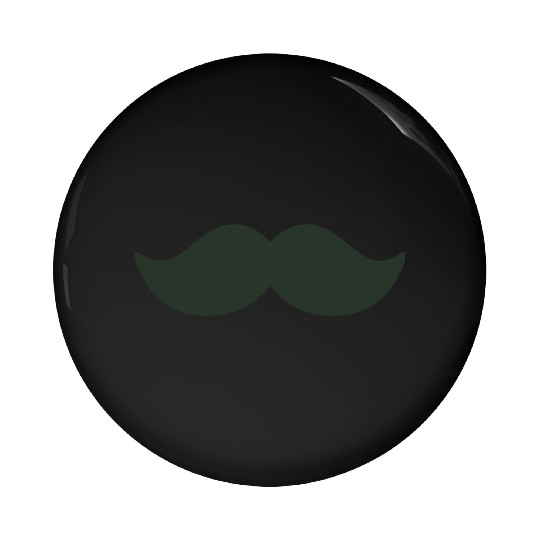 dark green mustache black man november bike Pin Buttons