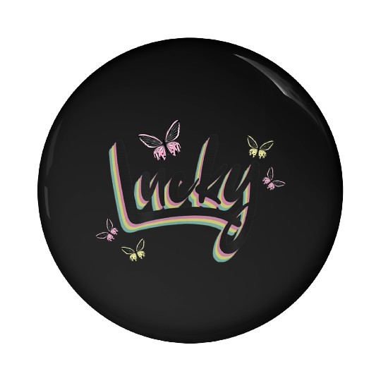 Lucky Butterflies Pin Buttons