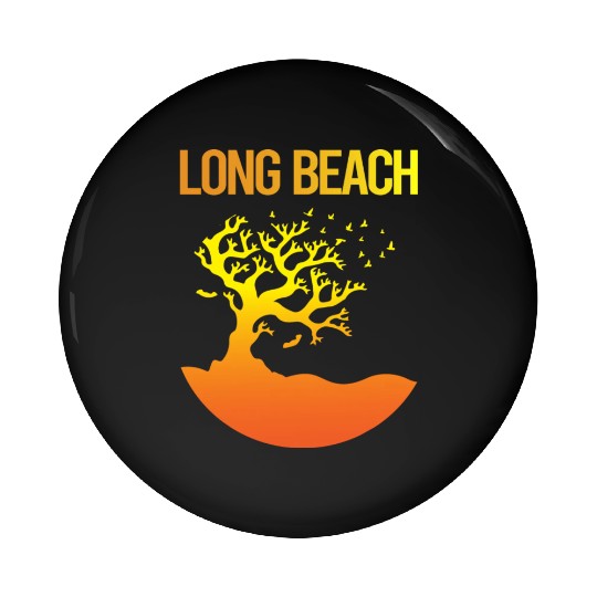 Neon Tree Art Long Beach 70s Pin Buttons