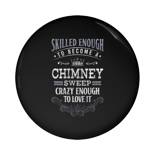 Lucky Charm Craft Fireplace Sweeper Pin Buttons