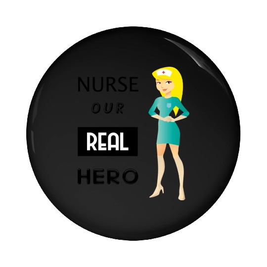 Nurse Aur Real Hero Cartoon Pin Buttons