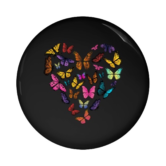 Butterfly Heart Valentine s Day Biology Teacher Pin Buttons