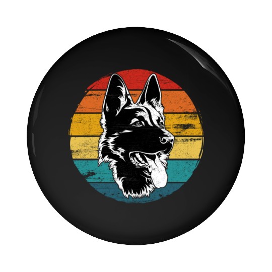 German Shepherd Lovers Vintage Mom Dad Dog Pet Pin Buttons