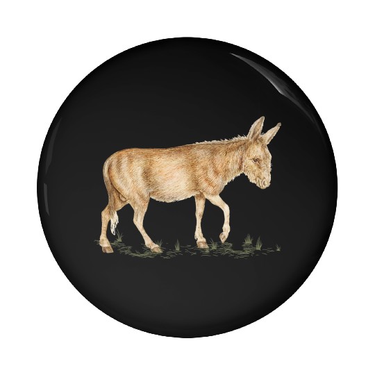 Farm Donkey Animal Lover Zookeeper Mule Farmer Pin Buttons
