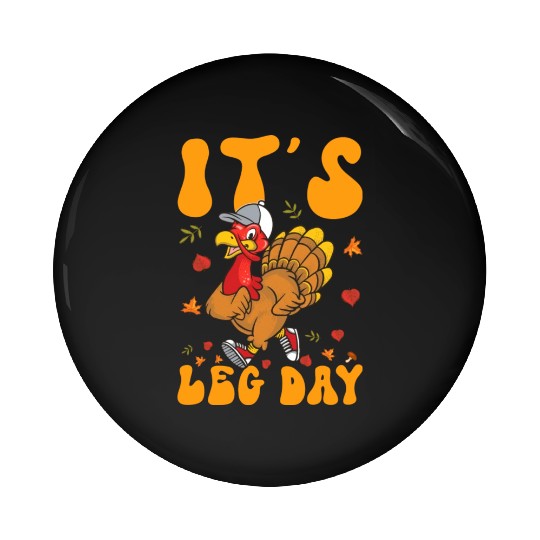 Thanksgiving Turkey Trot Squad Running Pin Buttons