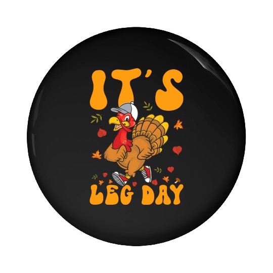Thanksgiving Turkey Trot Squad Running Pin Buttons