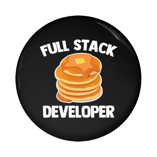 Full Stack Developer Funny Computer Science Pin Buttons
