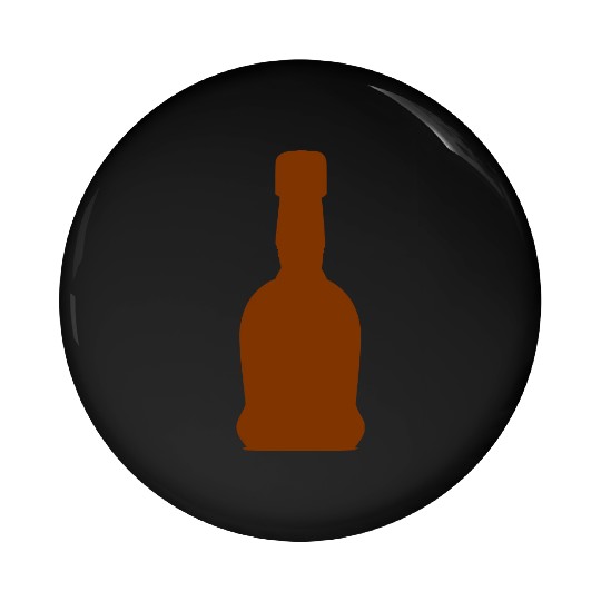 Liquor Bottle Vector Single Color Pin Buttons