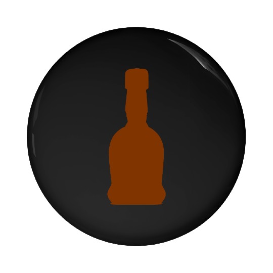 Liquor Bottle Vector Single Color Pin Buttons