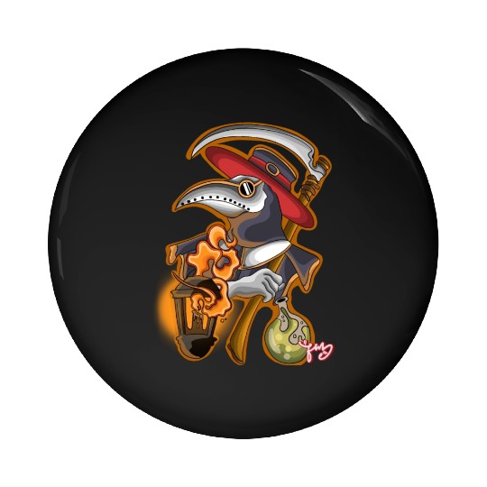 plague doctor Pin Buttons