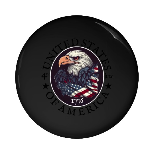 Independence Day 4th of July Freedom Pin Buttons