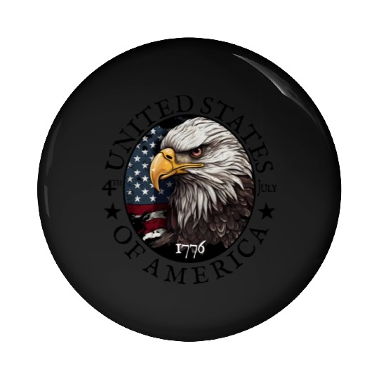 Proud American Independence Day Freedom Pin Buttons