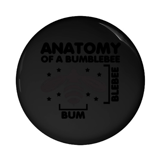 Anatomy of a Bumblebee Bee Lover Gift Pin Buttons