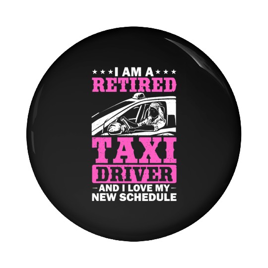 Professional Driver Cab Driver Outfit Taxi Lover Pin Buttons