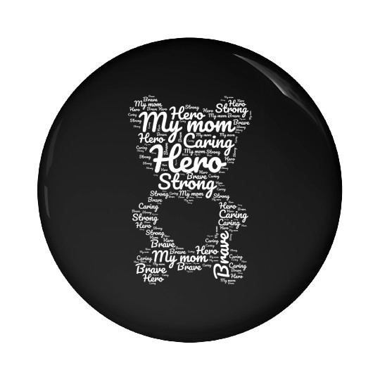 Teddy bear Shape Design Mothers day Gift Pin Buttons