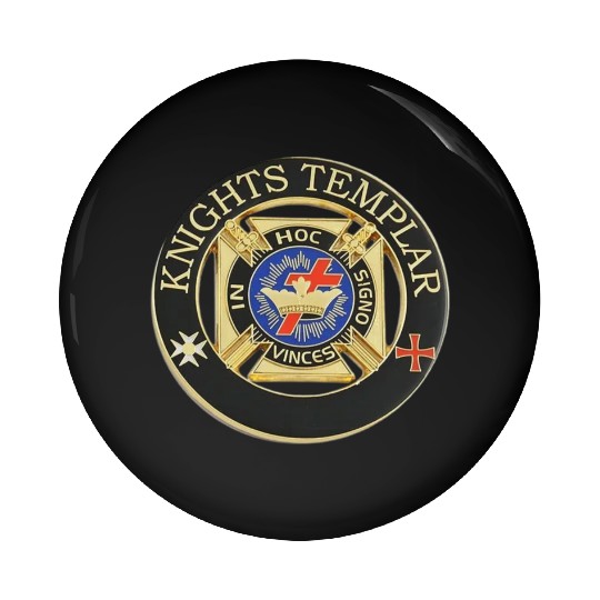 Knights templar in hoc signo vinces Pin Buttons
