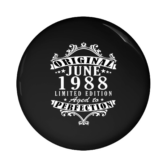 June 1988 Anniversary June Pin Buttons
