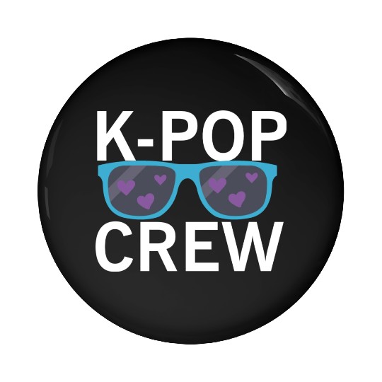 Kpop Crew Korean Hangul Seoul Pin Buttons