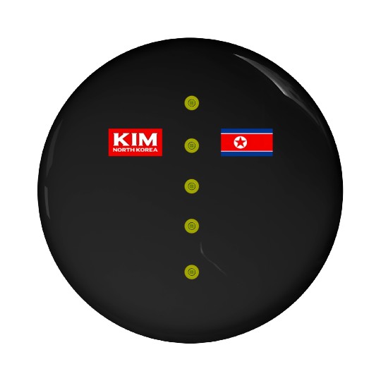 Kim Jong Un Halloween Pin Buttons