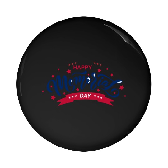 HAPPY MEMORIAL DAY Pin Buttons