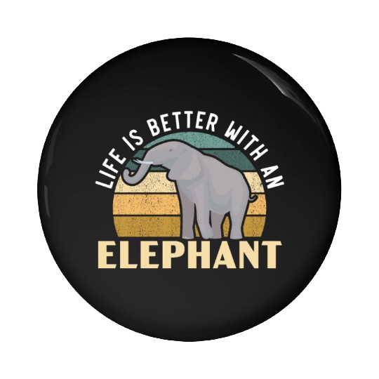Elephant Lover Wildlife Animal Zoo Zookeeper Pin Buttons