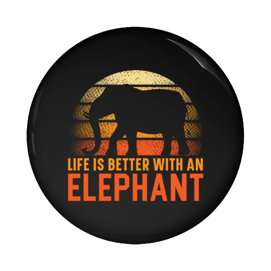 Elephant Lover Wildlife Animal Zoo Zookeeper Pin Buttons