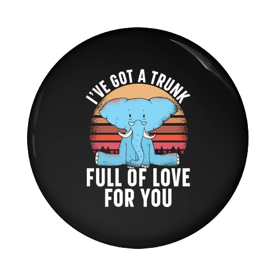 Elephant Lover Wildlife Animal Zoo Zookeeper Pin Buttons