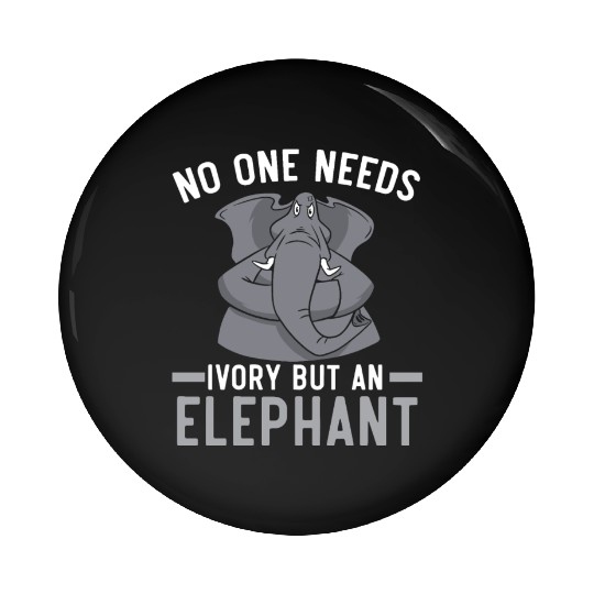 Elephant Lover Wildlife Animal Zoo Zookeeper Pin Buttons