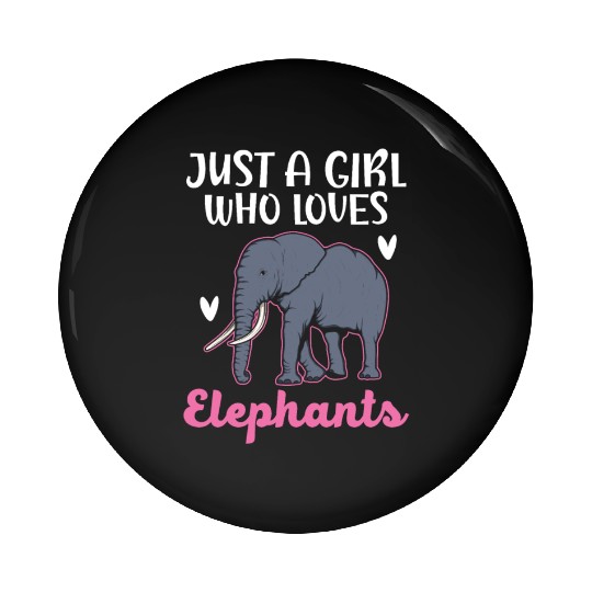 Elephant Lover Wildlife Animal Zoo Zookeeper Pin Buttons
