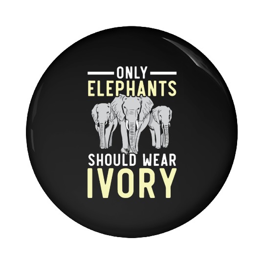 Elephant Lover Wildlife Animal Zoo Zookeeper Pin Buttons