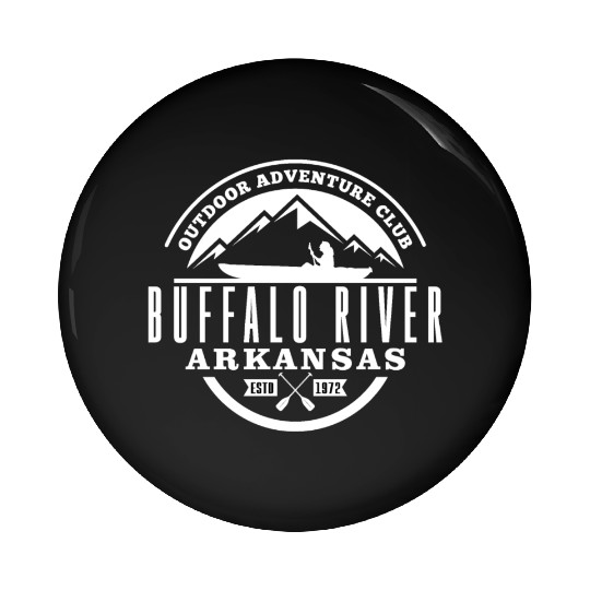 Canoe Buffalo River Pin Buttons