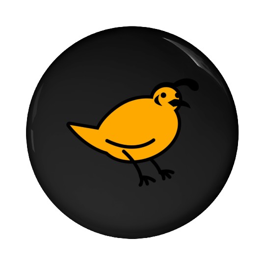a quail bird Pin Buttons