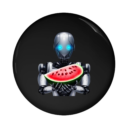 Watermelon for the robot Pin Buttons