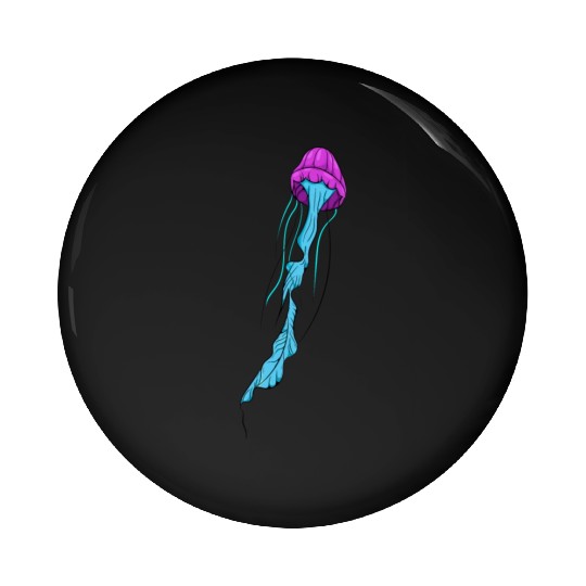 JellyFish Art Pin Buttons