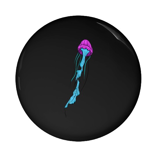 JellyFish Art Pin Buttons