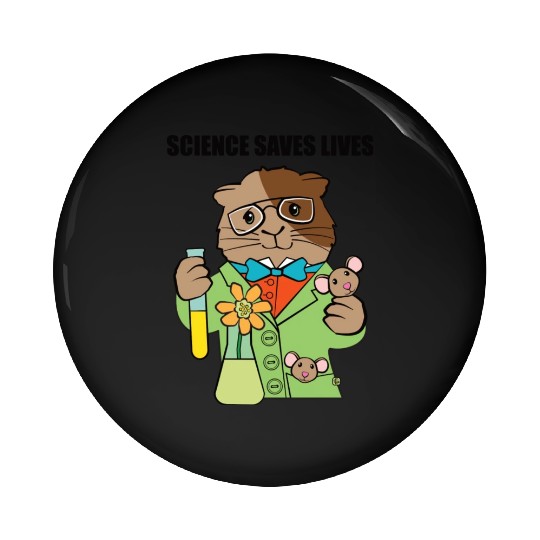 Science Guinea Pig And Mice Pin Buttons