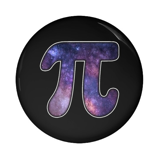 Galaxy Pi Math Science Astronomy Geek 3 14 Pi Day Pin Buttons