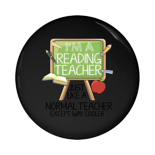 Reading Teacher Pin Buttons